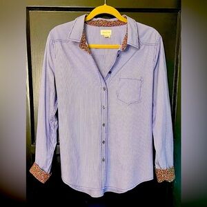 Anthropologie by Meadow Rue. Button down shirt. 100% cotton. Size 12